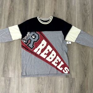 NWT Star Wars Shirt Adult Large Gray Red Rebels R2-D2 Disney Parks Long Sleeve